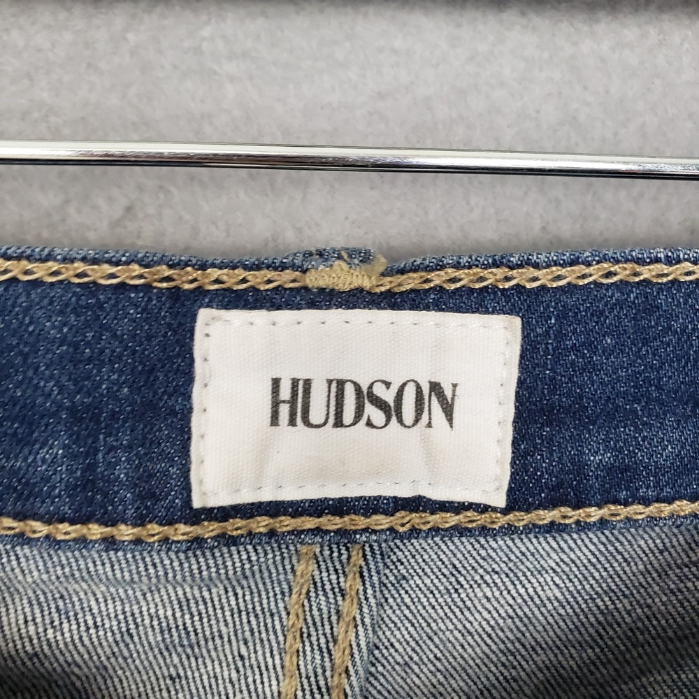 Hudson Size 29 Noa High Rise Straight Leg Ankle Jeans Casual Raw Hem Everyday - Picture 5 of 11